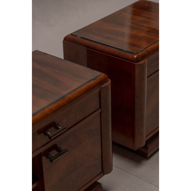 Vintage Art Deco Burl Wood Side Tables, 1930s, Set of 2 For Sale - Image 12 of 14