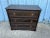 19th Century Antique Primitive Style 3 Drawer Walnut Dresser With Brass Pulls Solid wood, square nails and dovetail joint...