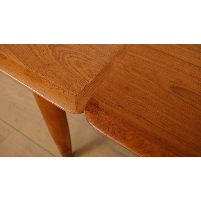 Vintage Danish Extendable Dining Table in Teak For Sale - Image 12 of 14