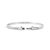 Early 21st Century Ladies 14k White Gold 1.82ctw Diamonds & Turquoise Hinged Bangle Bracelet For Sale - Image 5 of 7