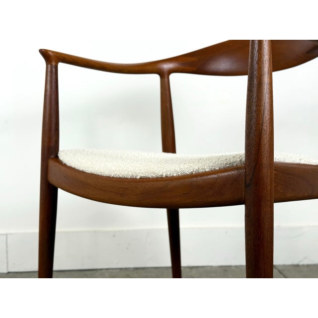 Wood 1960s Hans Wegner - The Chair - Jh 503 Round Chair in Teak - Johannes Hansen Denmark For Sale - Image 7 of 12