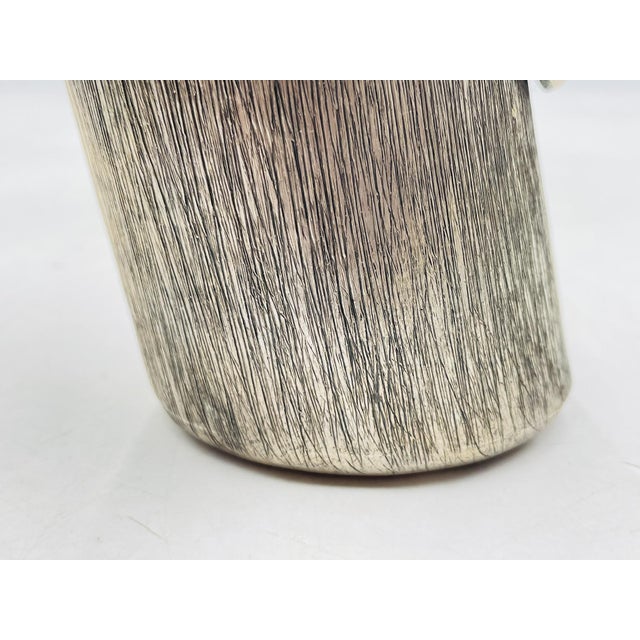 1960s Los Castillo Taxco Silver Plate Bird Handle Pitcher W/ Mother-of-Pearl For Sale - Image 16 of 18