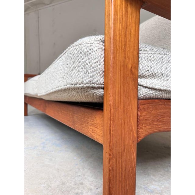 3-Seater Sofa in Teak and Wool, Denmark, 1960s For Sale - Image 9 of 11