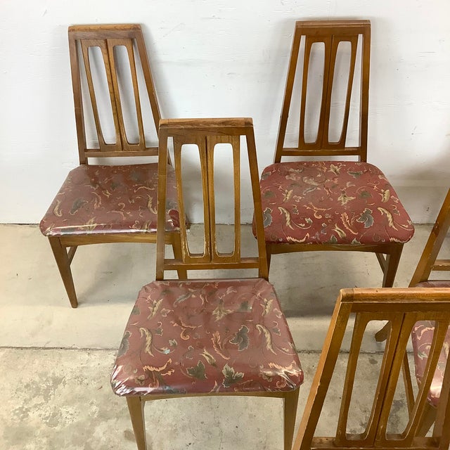 Mid 20th Century 1960s Young Manufacturing Attributed Walnut Dining Chairs - Set of 6 For Sale - Image 5 of 18