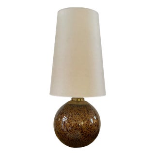 Turtle Effect Glass Lamp, 1970s For Sale