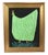 Original Green Folk Art Chicken Hen Painting by Ruth Arenz Including the Antiqued Gold Wood Frame For Sale In Los Angeles - Image 6 of 6