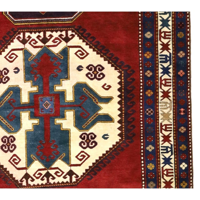 Antique Caucasian Kazak Rug 5'9" X 10’0" For Sale - Image 4 of 5
