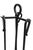Vintage Four Piece Wrought Iron Fireplace Tool Set For Sale In New York - Image 6 of 8