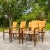 Vintage Boho Tessellated Coconut Shell Dining Chairs - Set of 6 For Sale - Image 4 of 7