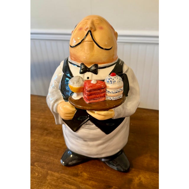 T. Flicking Certified International Butler/Waiter Cookie Jar For Sale - Image 6 of 12