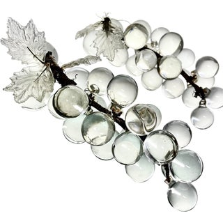Antique Glass Grape Clusters- a Pair For Sale