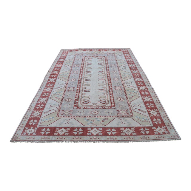1970s Boho Style Hand Knotted Milas Area Rug For Sale
