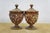 Glass Vintage Amethyst Glass Bronzed Shell Stone Urns Folk Art Mosaic Lidded Chalices For Sale - Image 7 of 13