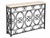 Bring timeless European elegance into your home with this beautifully crafted iron console table. Featuring an intricate...