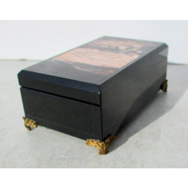 Onyx Lapidary Box With Jasper Top For Sale - Image 8 of 9