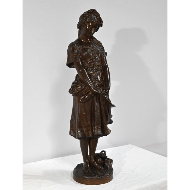 J-B.Germain, The Girl with the Broken Jug, Late 19th Century, Bronze For Sale - Image 3 of 18