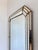 Large Vintage Spanish Venetian Style Rectangular Brass Wall Mirror – Gold Hollywood Regency, 1980s For Sale - Image 4 of 12