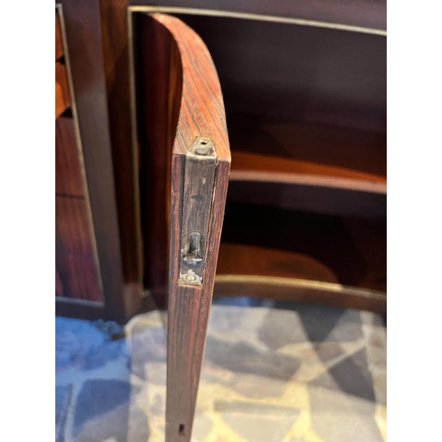 1950s Custom Pani Credenza Dresser Rosewood Goldleaf Bronze Mexico City For Sale - Image 12 of 12