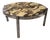 Round Italian Coffee Table in Marble and Chrome, 1970s For Sale