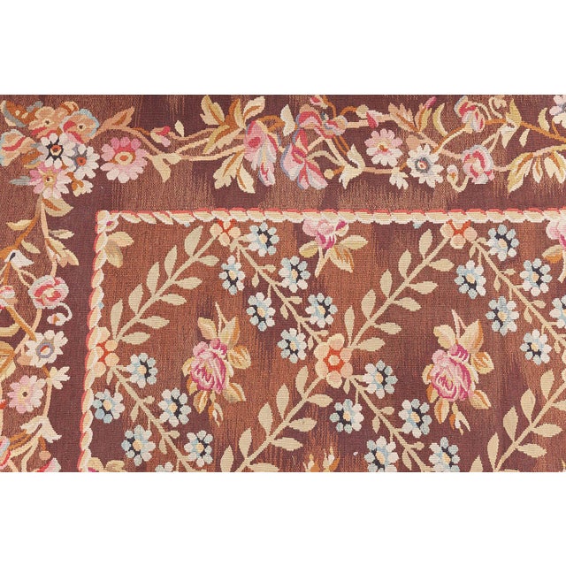 Antique French Aubusson Rug For Sale - Image 4 of 13