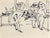 Black marker pen on paper realized by Mino Maccari in 1960s. Hand monogrammed lower right. Very good condition. This piece...