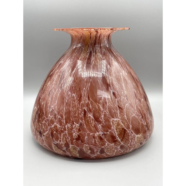 Mid-Century Modern Vintage MCM Maestri Vetrai Art Glass Vase by Azzurra Co For Sale - Image 3 of 5
