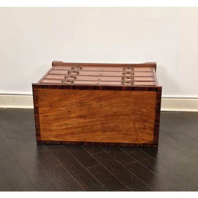 Brown George III Period Mahogany Chest of Drawers, England Circa 1790 For Sale - Image 8 of 8