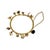 A 19th‑century Victorian charm bangle bracelet incorporating thirteen repurposed stickpin heads in 14K and 10K gold, each...