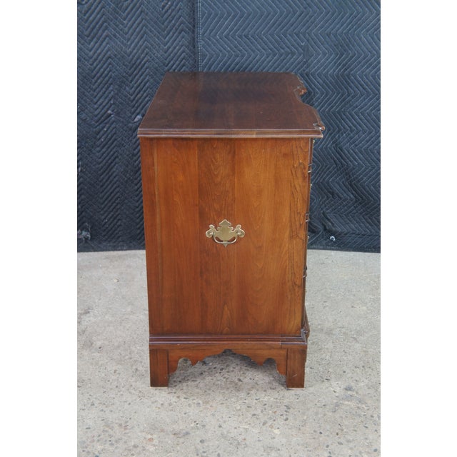 1970s Pennsylvania House Georgian Style Cherry Block Front Chest of Drawers Dresser For Sale - Image 11 of 12