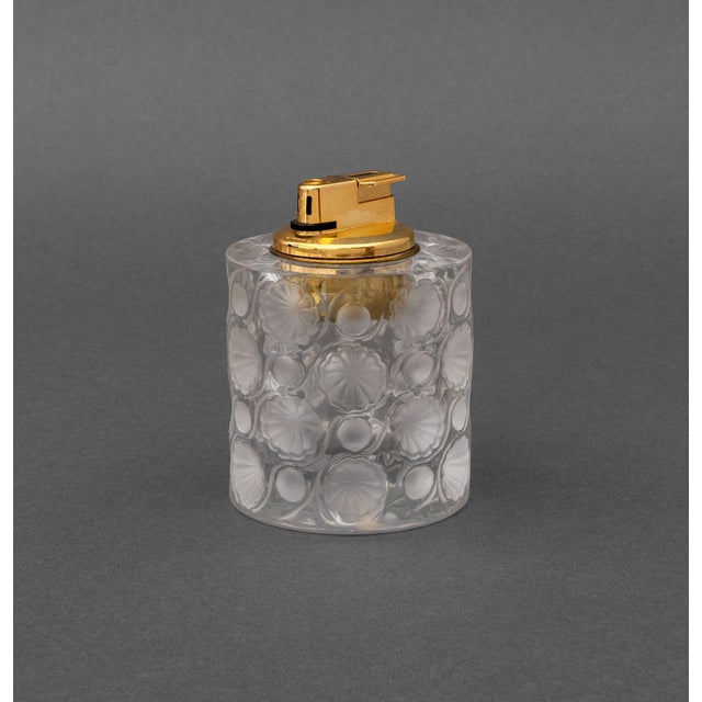 Art Deco Lalique Crystal "Toyko" Smoking Set, 2 Pcs. For Sale - Image 3 of 13