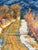 Large, beautifully framed, original oil painting by Montana-based artist Jin Huang. Dazzling winter color and lovely light...