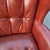 Pair of Classic Leather Furniture Tufted Oxblood Leather Wingback Library Lounge Chairs With Brass Nailhead Trim, Circa 1980s For Sale - Image 14 of 14
