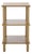 Dilyn Bobbin 3 Shelf Accent Table in Desert Brown For Sale