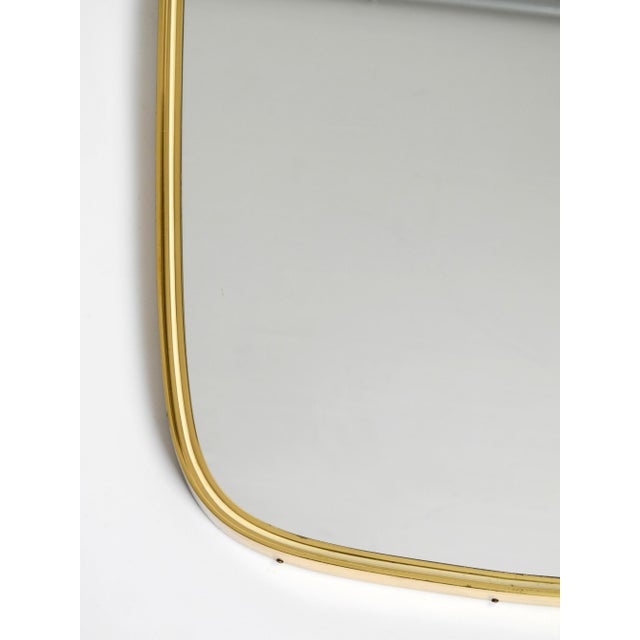 Mid-Century Modern Wall Mirror with Brass Frame from Münchener Zierspiegel, 1950s For Sale - Image 9 of 18