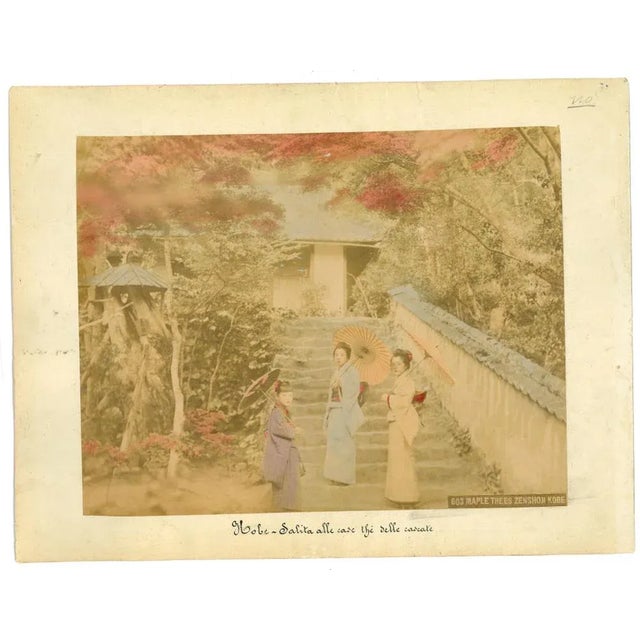 Ancient Views of Kobe is an original vintage Albumen print on single cardboard: 26 x 34 cm. They were realized in the...
