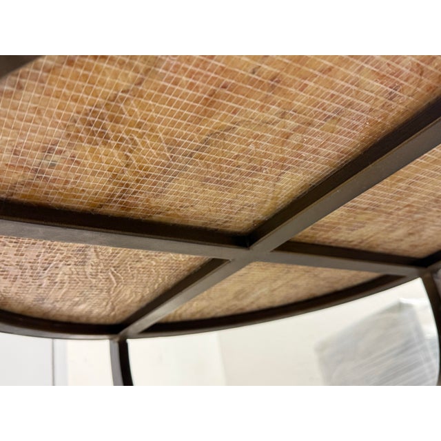 Early 21st Century Bespoke Marble Top + Metal Side Table For Sale - Image 5 of 12