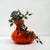 Orange Sculptural Orange Ceramic Vases, Italy, 1970s, Set of 2 For Sale - Image 8 of 11