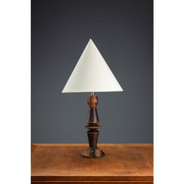 Amsterdam School Table Lamp by H. Steinplatz, 1920s For Sale - Image 11 of 12