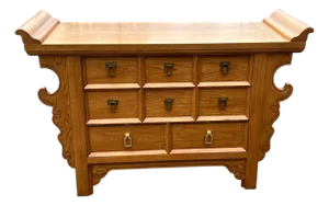 Late 20th Century Michael Taylor Baker Chinoiserie Dresser Chest