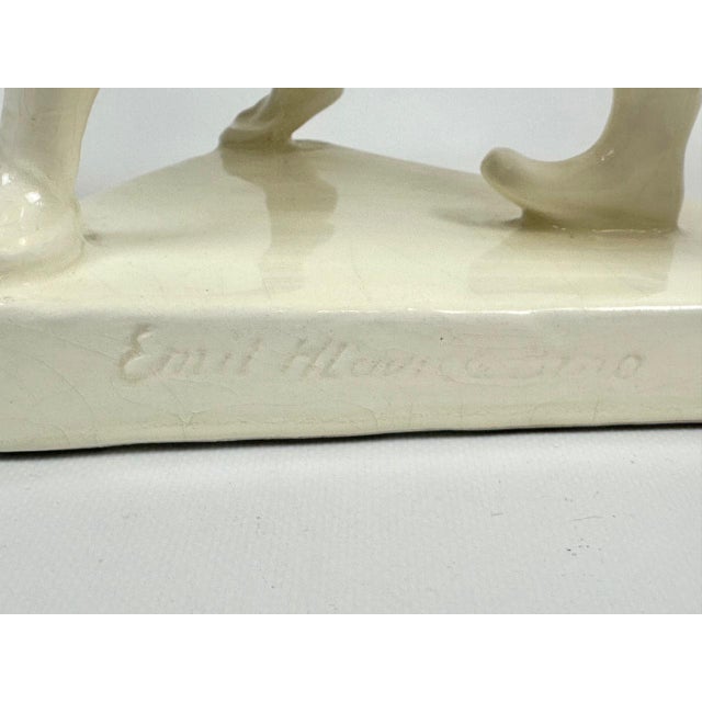 Dancing Couple Figurine by Emil Hlavica for František Pexider Letovice, 1950s For Sale - Image 10 of 11