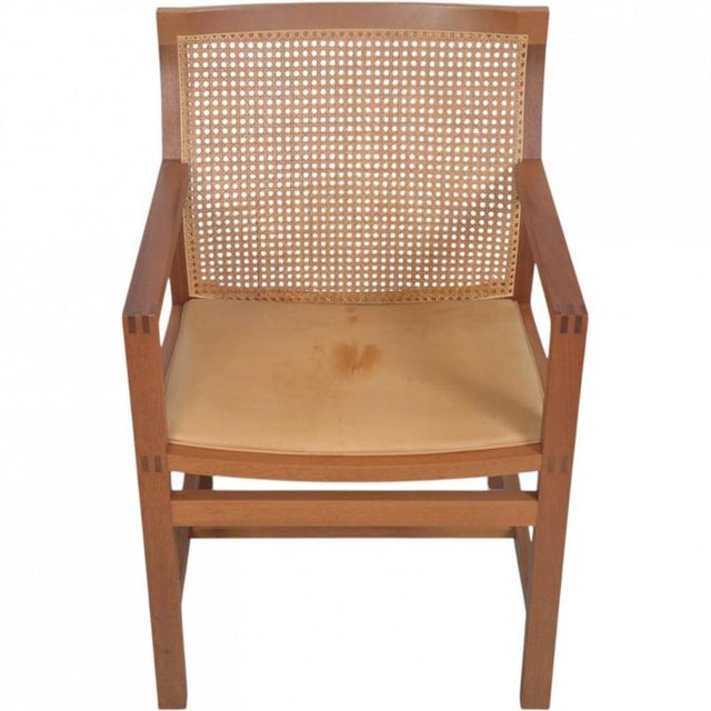 Vintage King Armchairs in Mahogany by Rud Thygsen, 1980s, Set of 6 For Sale - Image 3 of 18