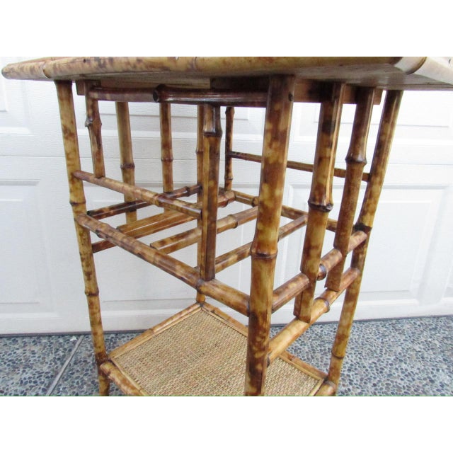 Antique English Tiger Bamboo Table For Sale - Image 17 of 17