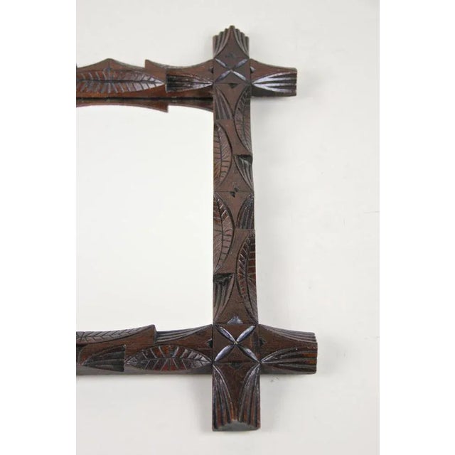 Hand-Carved Black Forest Mirror, Austria, 1890s For Sale - Image 10 of 17