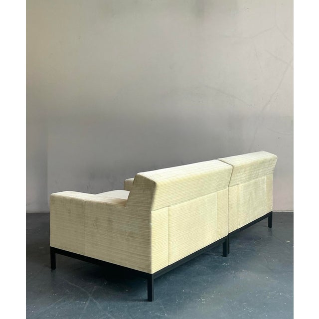 Vintage Boho Christian Liagre Upholstered Arm Chairs - A Pair For Sale - Image 9 of 17