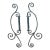 Custom Hand-Forged Wrought Iron Door Pulls For Sale