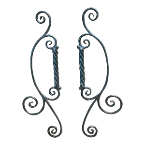Custom Hand-Forged Wrought Iron Door Pulls