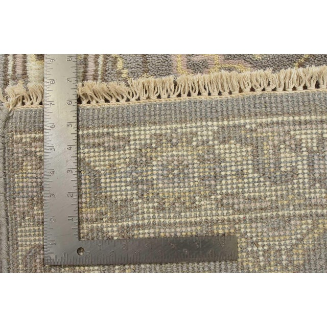 Oushak Runner 2'6'' X 7'10'' Gray Wool Traditional Hand-Knotted Oriental Rug For Sale - Image 12 of 12