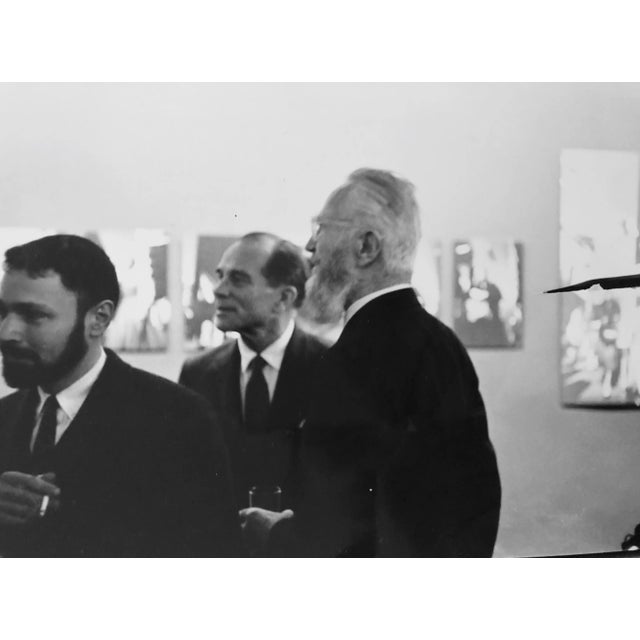 American Fred McDarrah, Vintage Silver Gelatin Signed Photograph Edward Steichen, MoMA Photo, 1962 For Sale - Image 3 of 9