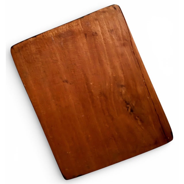 Vintage Small Hand-Painted Caribbean Folk Art Jewelry Box, Signed – Solid Wood, Lift-Off Lid For Sale - Image 9 of 10