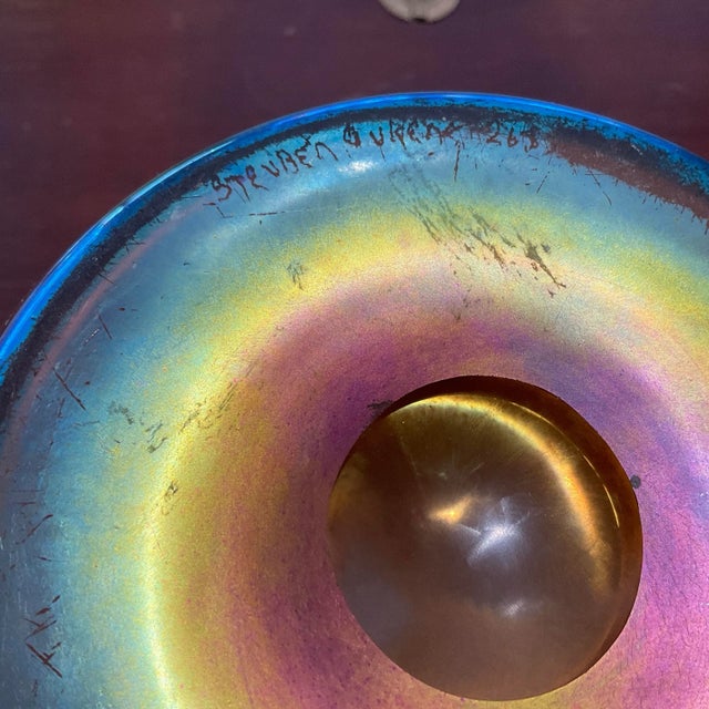 Gold Steuben Gold Aurene Glass Vase, Circa 1928 For Sale - Image 8 of 9